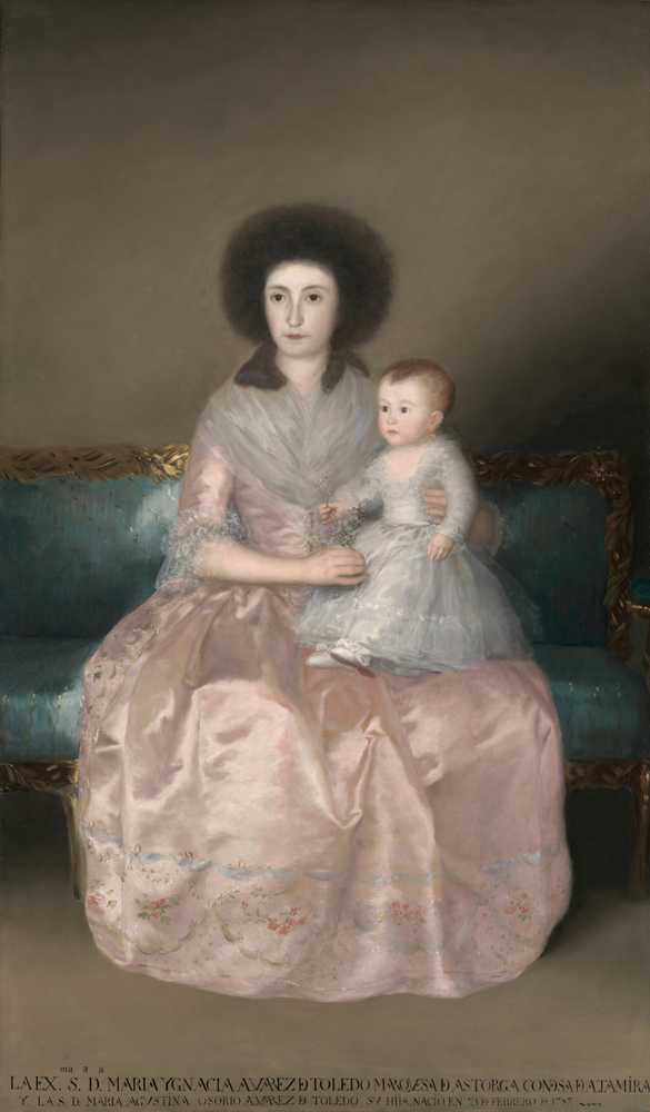 Condesa de Altamira and Her Daughter, María Agustina (1787–88) - Goya