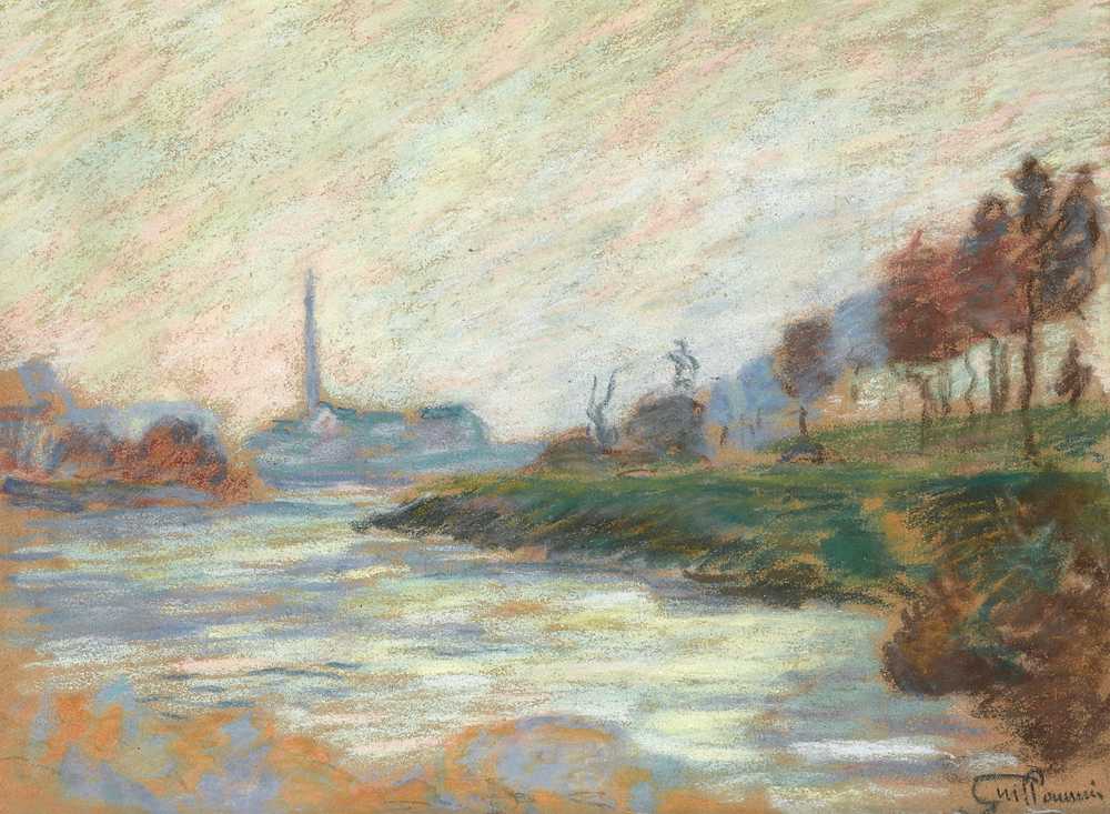 Confluence Of The Marne And The Seine, Island Of France (1885) - Guillaumin