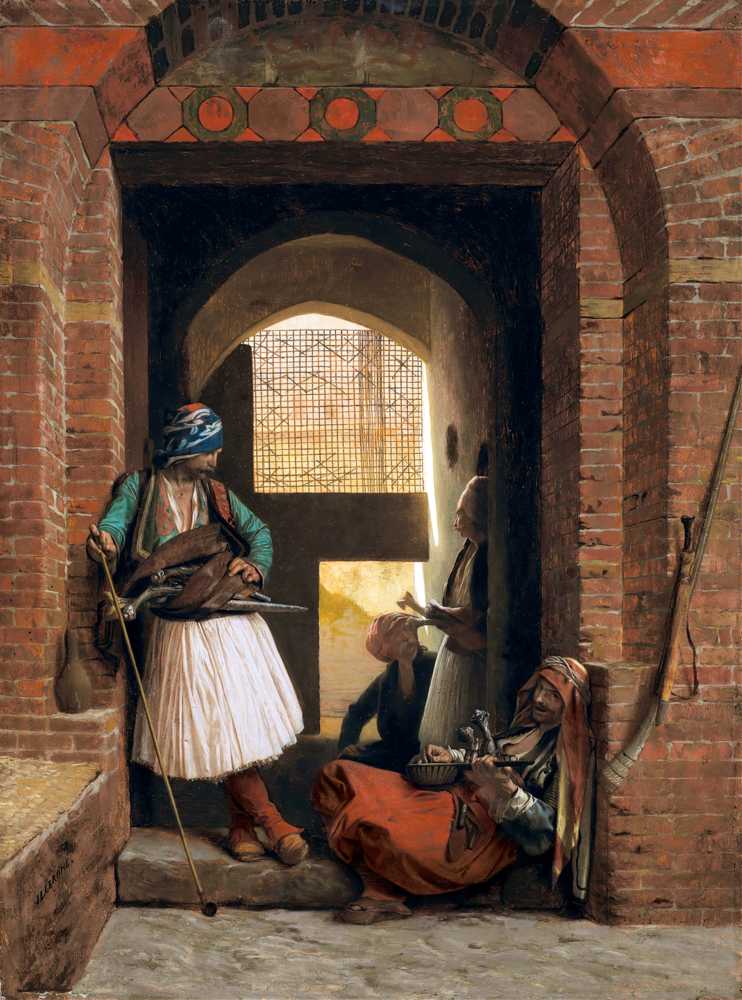 Corps de garde d’arnautes au Caire (1861.) - Jean-Leon Gerome