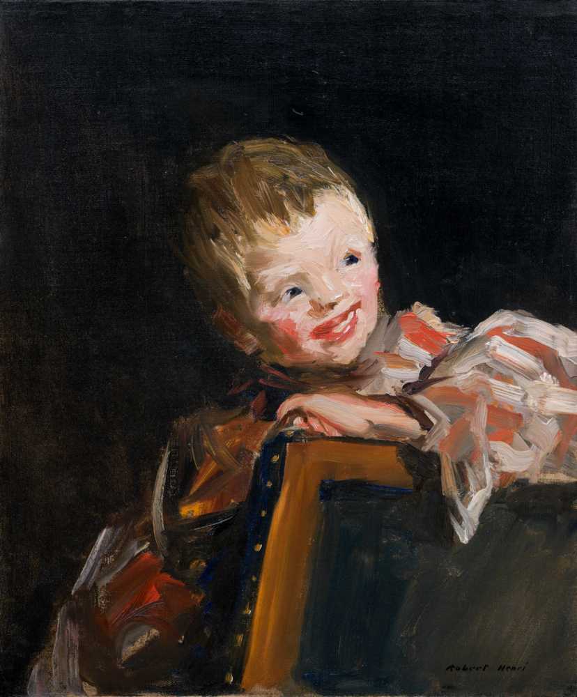 Cory (Cori Looking Over the Back of a Chair) (1907) - Robert Henri