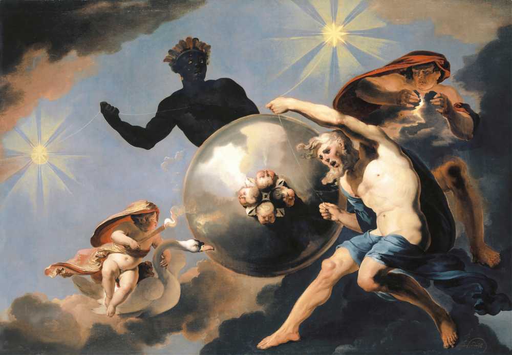 Cosmic Allegory (Around 1660) - Abraham Hondius