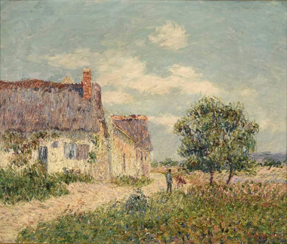 Cottage at Vandreuil (1903) - Gustave Loiseau