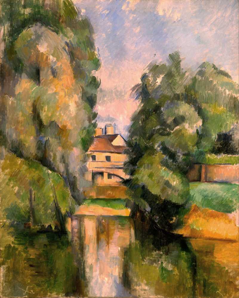 Country House by a River - Paul Cezanne