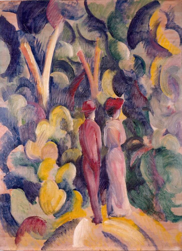 Couple in the forest 2 - August Macke