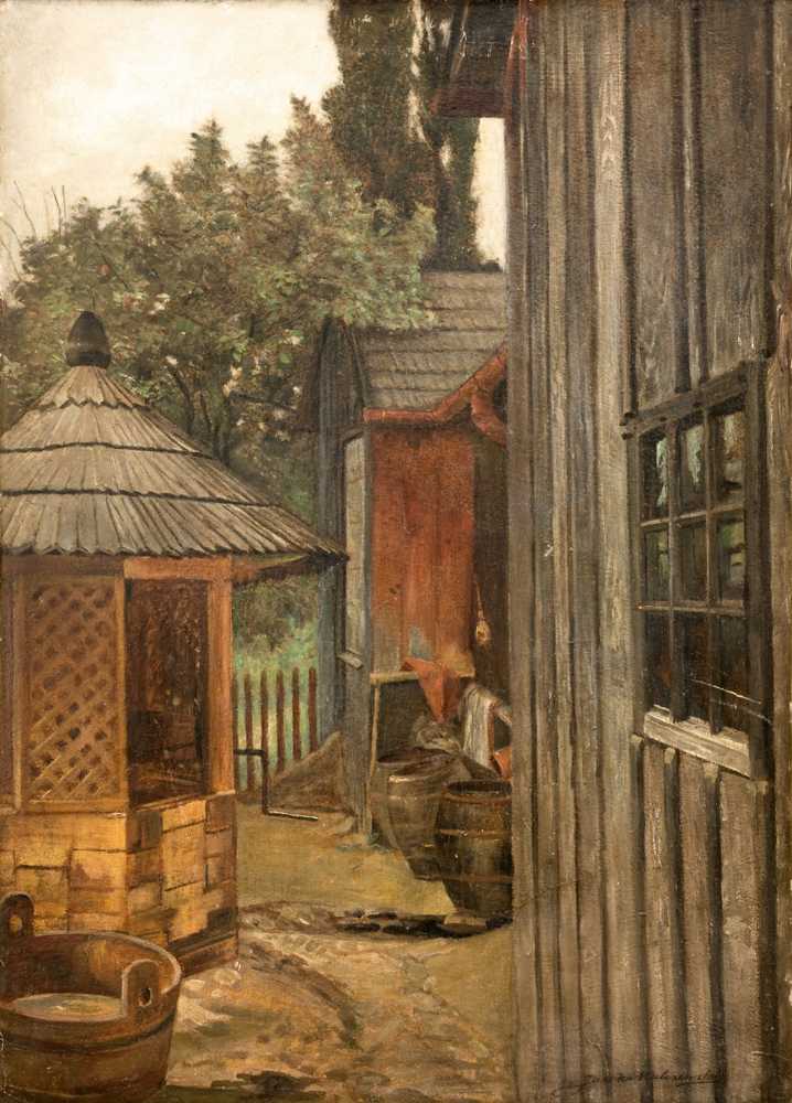 Courtyard (1900-1904) - Jacek Malczewski