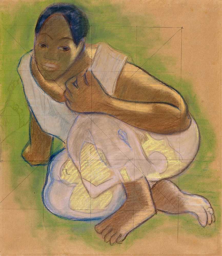 Crouching Tahitian Woman (1891–1893) - Paul Gauguin