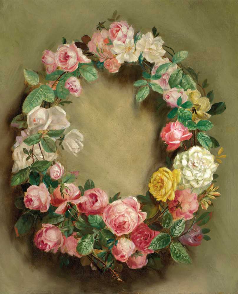 Crown Of Roses (circa 1858) - Auguste Renoir