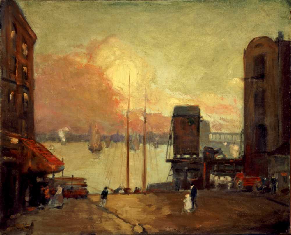 Cumulus Clouds, East River (1901-1902) - Robert Henri