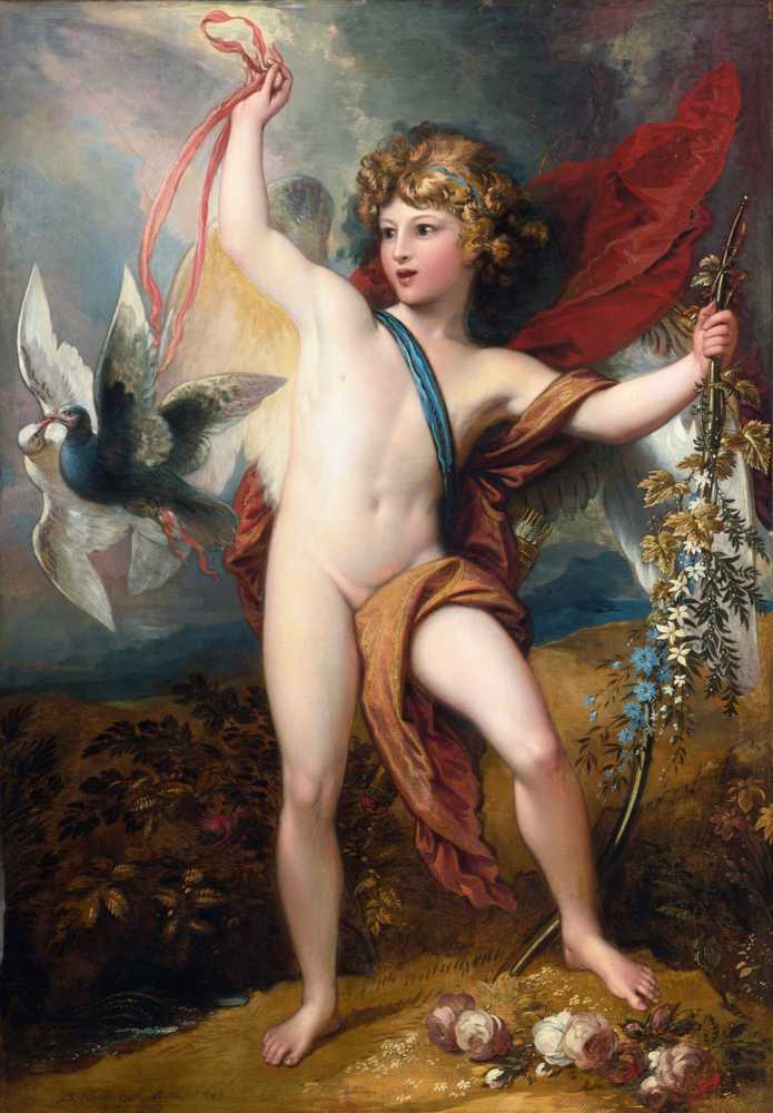 Cupid Releasing Two Doves (1798) - Benjamin West
