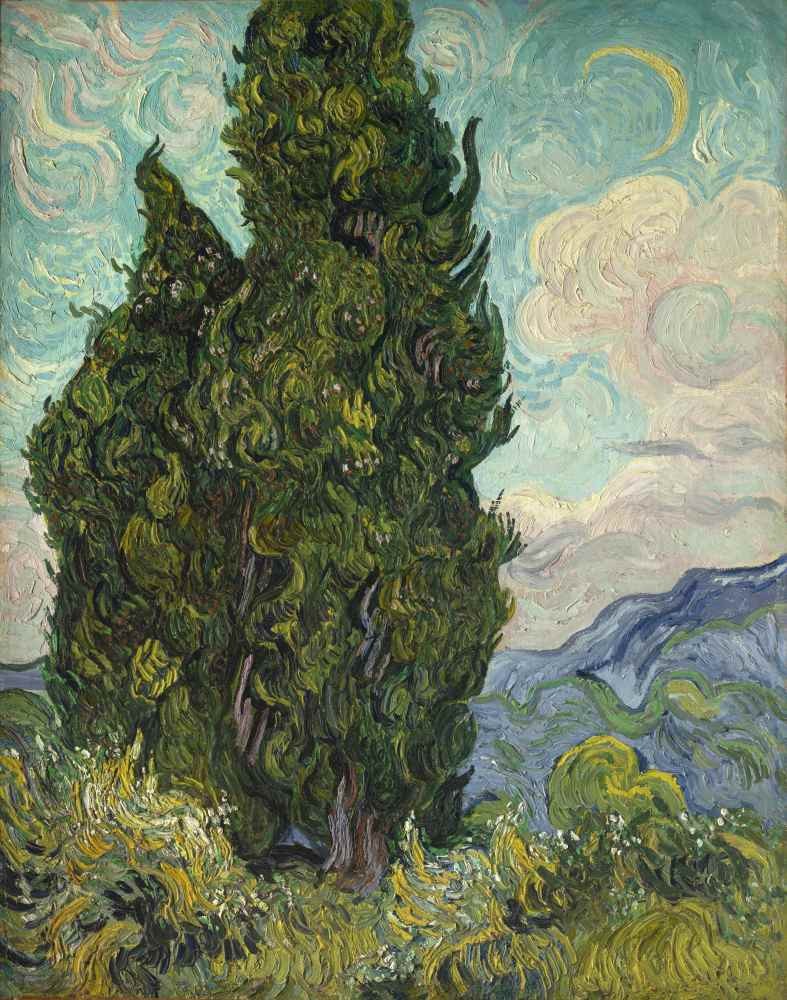 Cypresses 2 - Vincent van Gogh