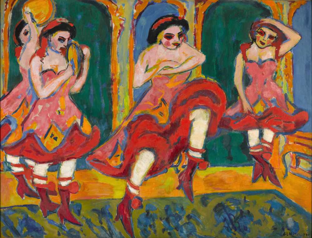 Czardas dancers - Ernst Ludwig Kirchner