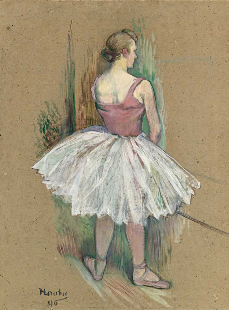 Dancer Full Length Back View (1890) - Henri de Toulouse Lautrec