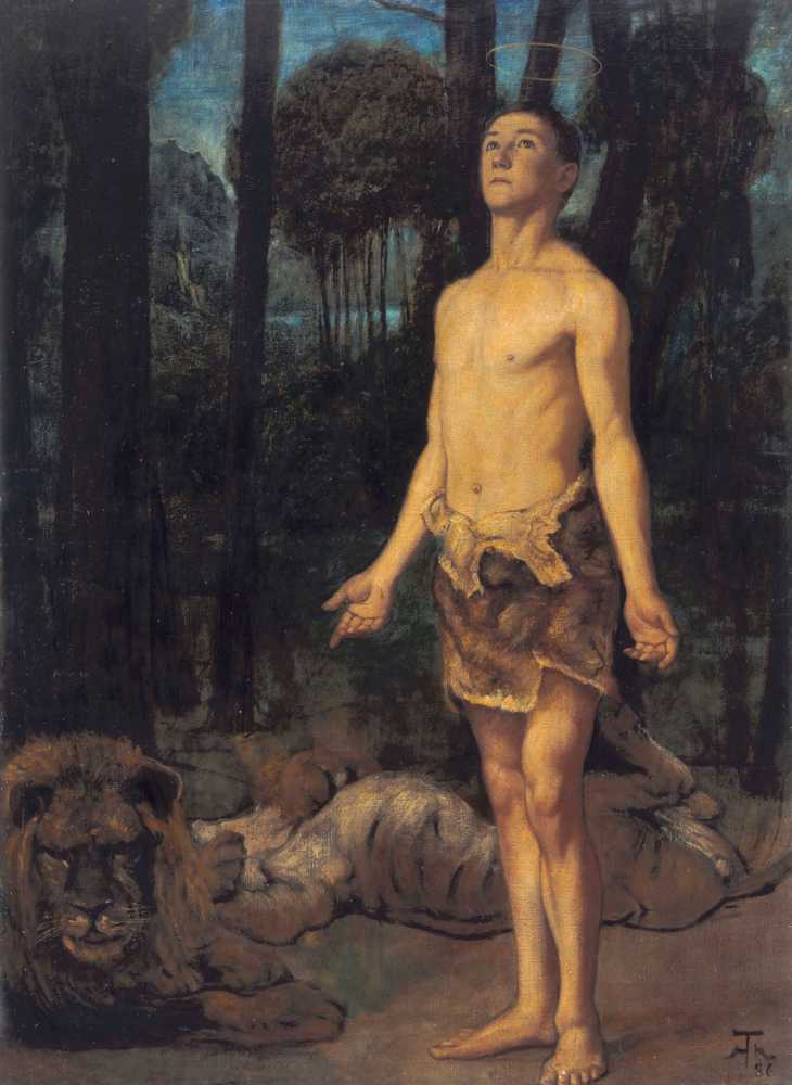 Daniel in the lion’s den (1886) - Hans Thoma