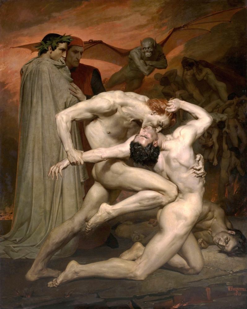Dante And Virgil In Hell (1850) - Bouguereau