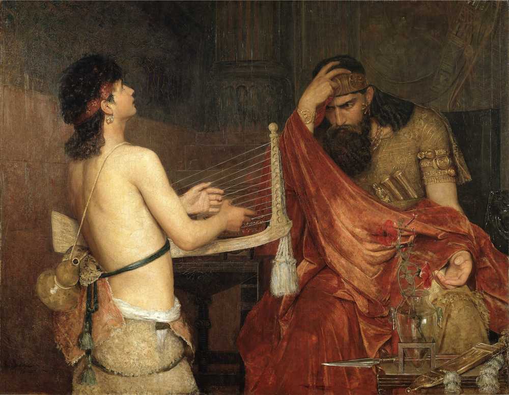 David and Saul (1878) - Ernst Abraham Josephson