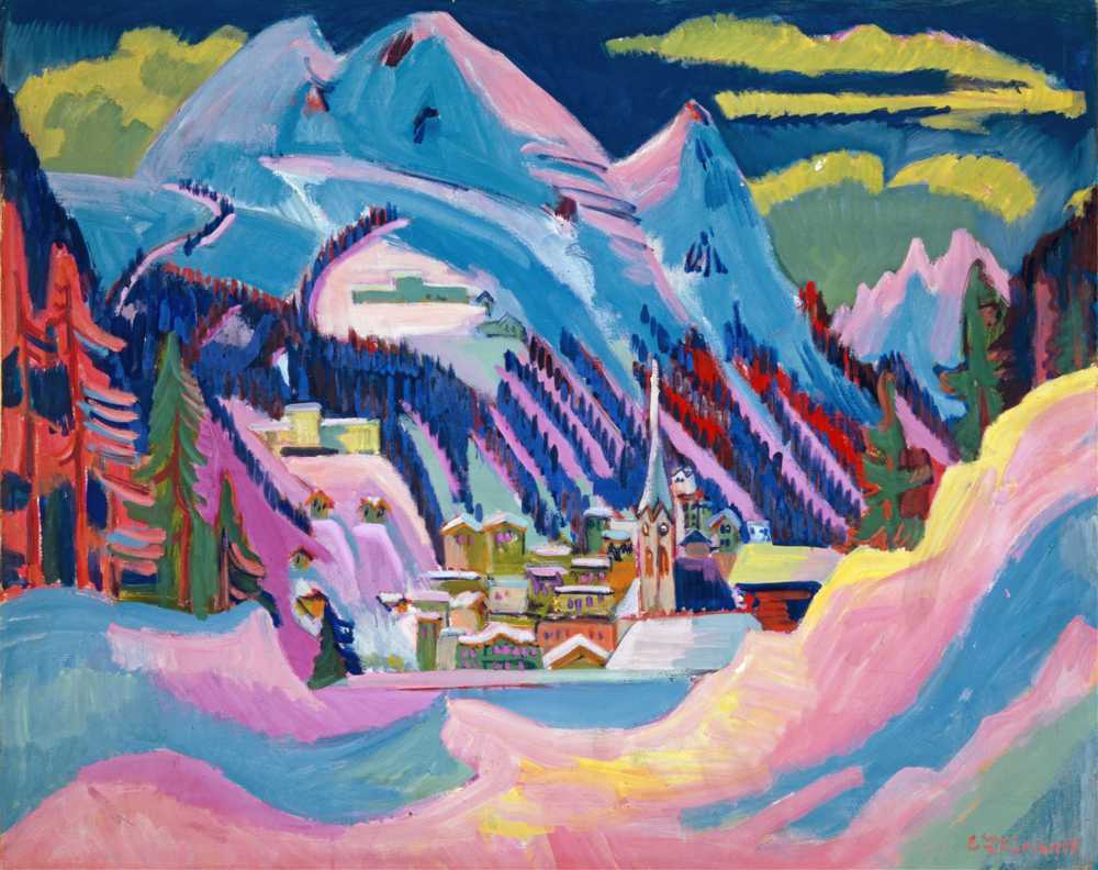Davos in Winter. Davos in Snow (1923) - Ernst Ludwig Kirchner