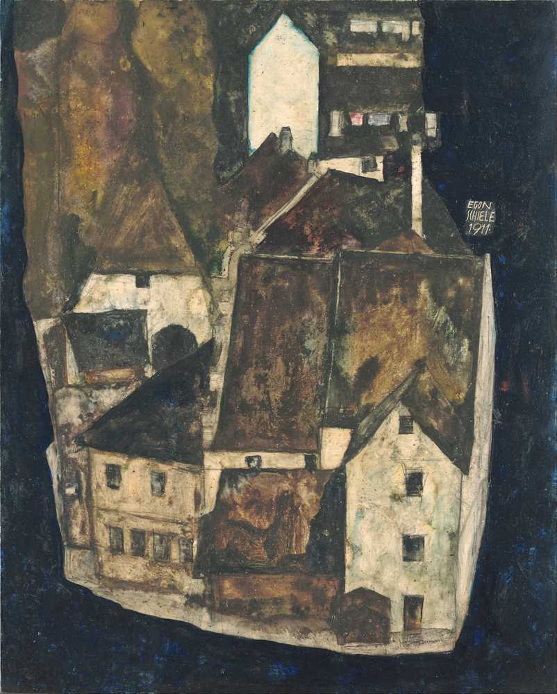 Dead City III (City on the Blue River III) (1911) - Egon Schiele