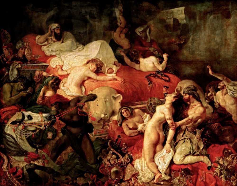 Death of Sardanapalus (1827) - Ferdinand Victor Eugene Delacroix