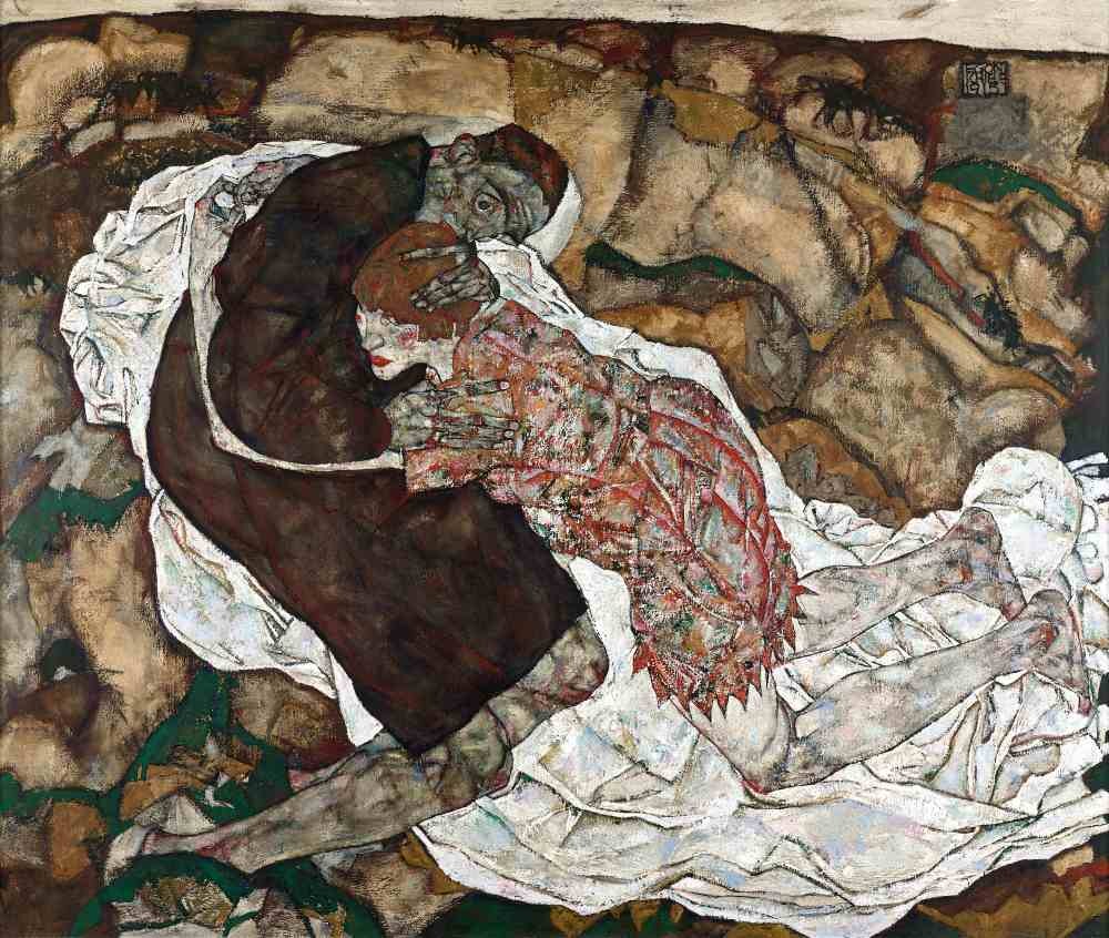 Death and the Woman - Schiele