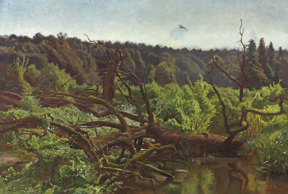 Deep forest – Windthrows (circa 1902) - Józef Chełmoński