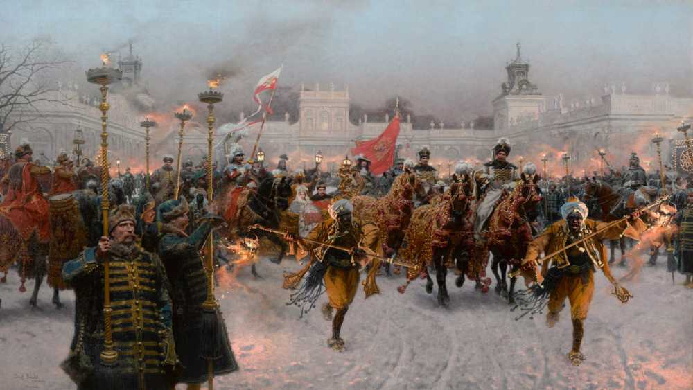 Departure of John III Sobieski and Marysieńka Sobieska from Wilanó... - Brandt