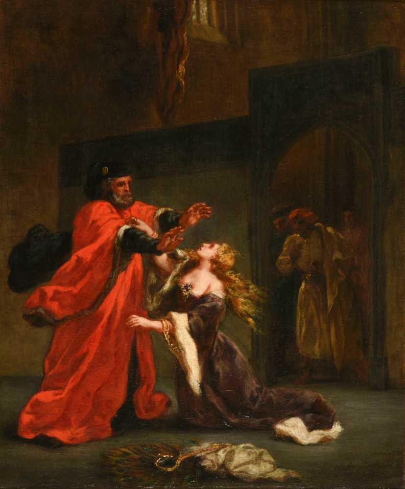 Desdemona cursed by her father (1852) - Ferdinand Victor Eugene Delacroix