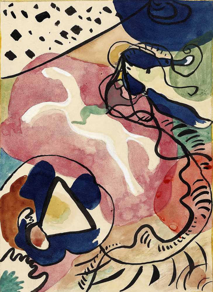 Design for the cover of the almanac ‘The Blue Rider’ IV (1911) - Kandinsky
