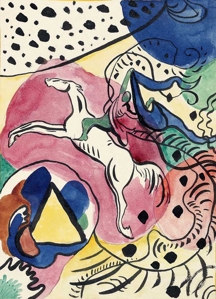 Design for the cover of the almanac ‘The Blue Rider’ X (1911) - Kandinsky