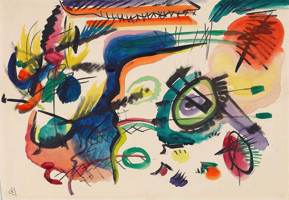 Draft for ‘Composition VII’ I (1913) - Wassily Kandinsky