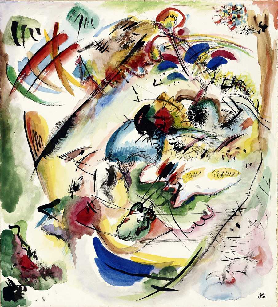 draft for ‘Dreamy Improvisation’ (1913) - Wassily Kandinsky
