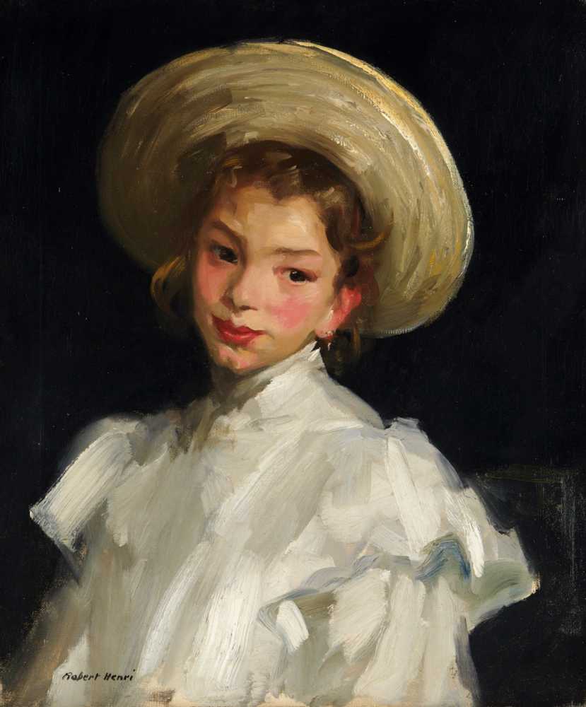Dutch girl in white (1907) - Robert Henri