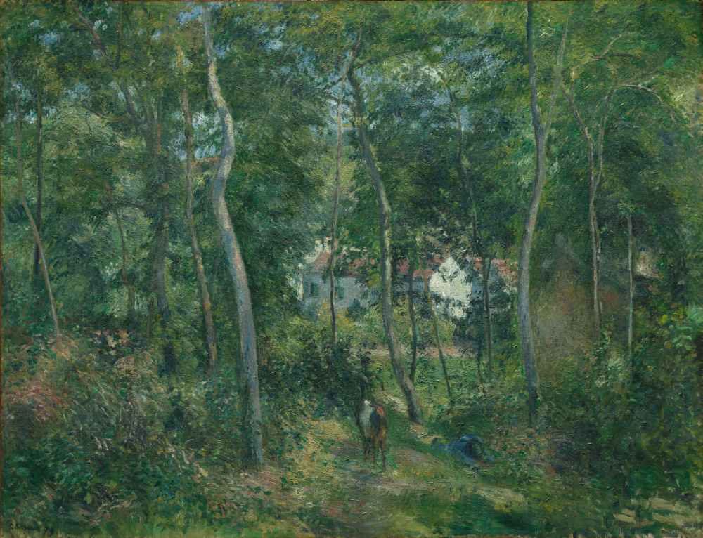 Edge of the Woods Near Hermitage, Pontoise - Camille Pissarro
