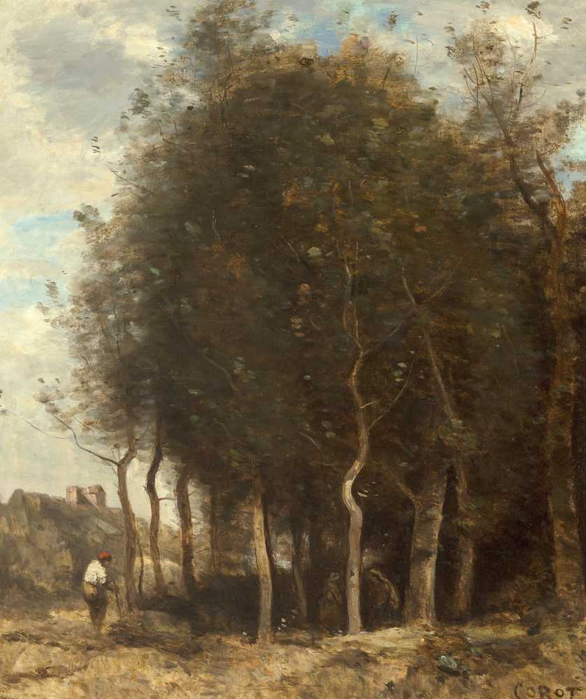 Edge of wood (circa 1845-55) - Jean Baptiste Camille Corot