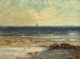 Edges of the Sea, Palavas - Gustave Courbet
