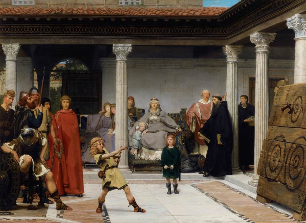 The education of children Clovis - Alma-Tadema