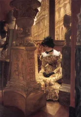 En el Louvre (L’Esthetique) (from 1883 until 1885) - James Tissot