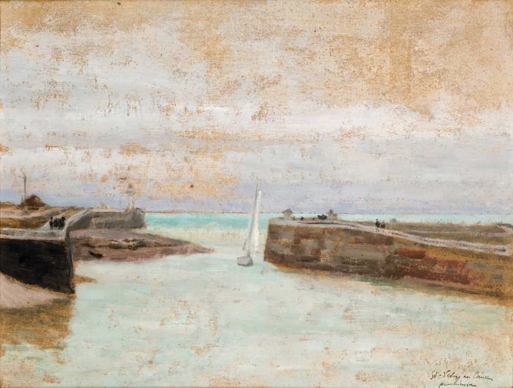 Entrance to the Harbour at St Valery en Caux (1907) - Józef Pankiewicz