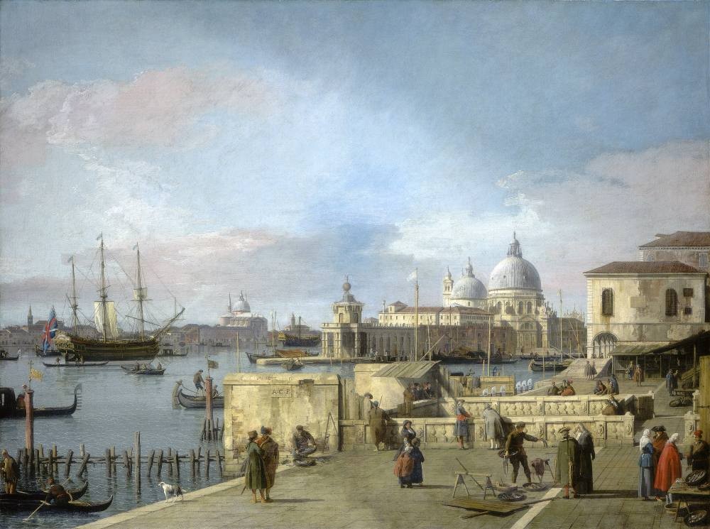 Entrance to the Grand Canal from the Molo, Venice - Canaletto