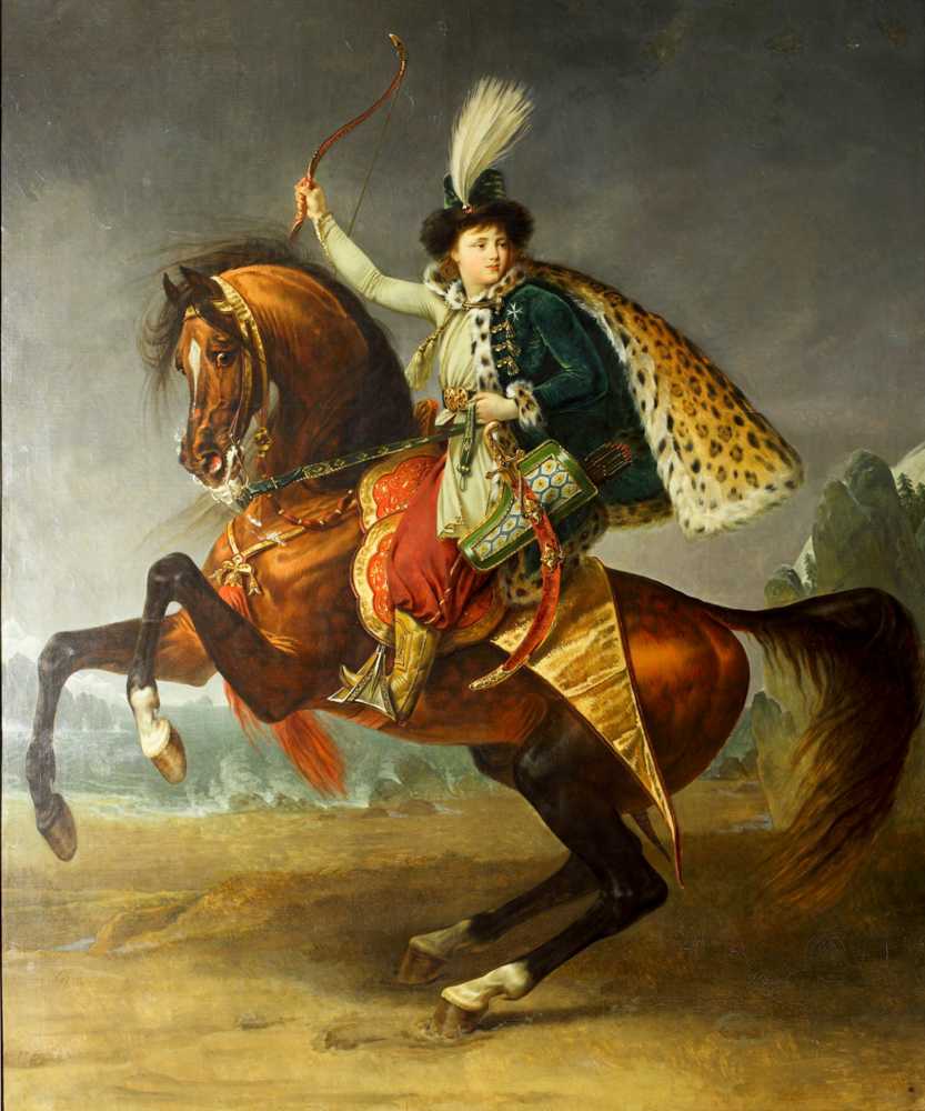 Equestrian portrait of prince Boris Yusupov - Antoine-Jean Gros