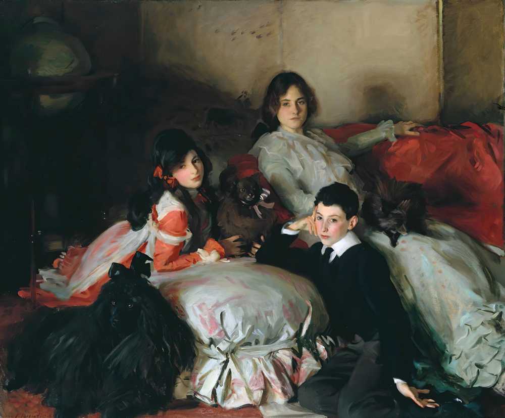 Essie, Ruby und Ferdinand Wertheimer (circa 1900) - John Singer-Sargent
