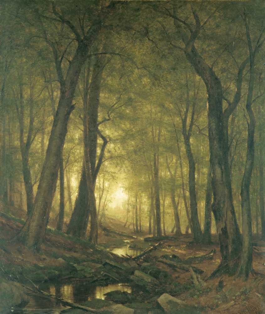 Evening in the Woods (1876) - Worthington Whittredge