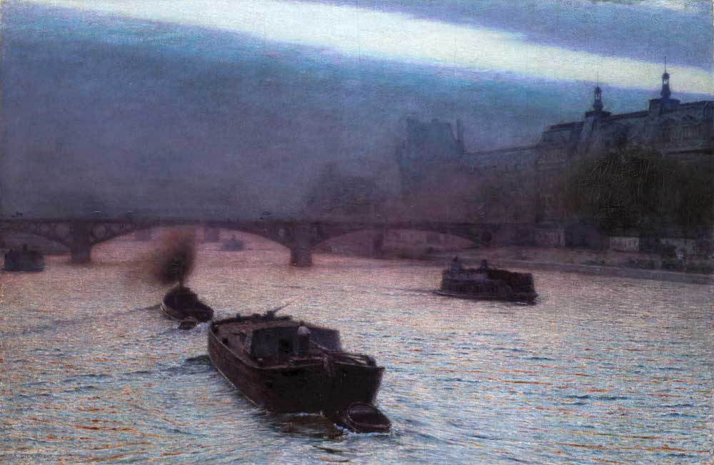 Evening on the Seine (1893) - Aleksander Gierymski
