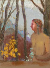 Evocation (Woman In The Mountain) - Odilon Redon