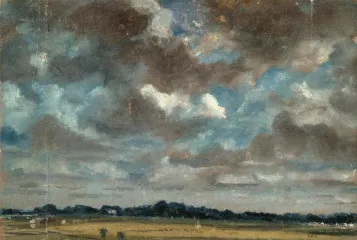 Extensive Landscape with Grey Clouds - John Constable