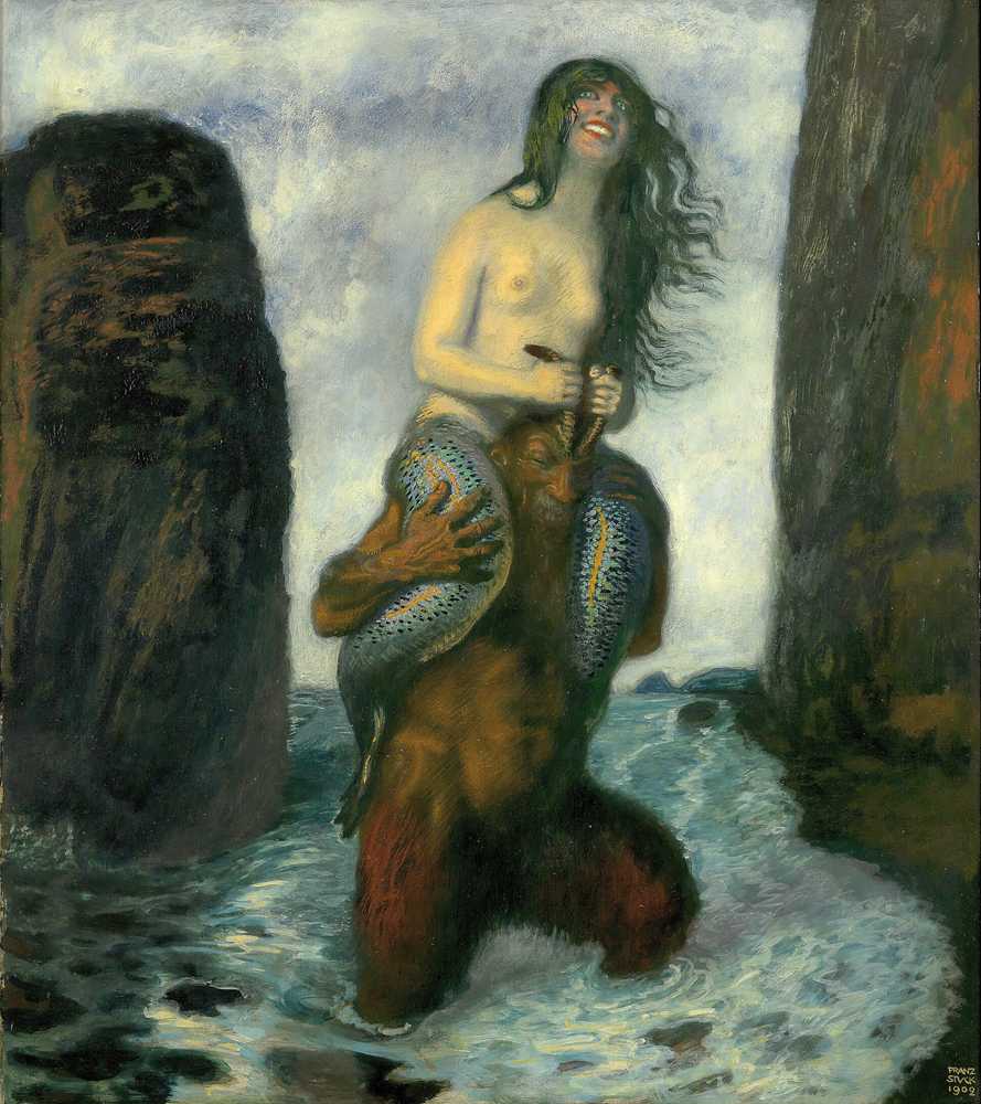 Faun and Mermaid (1902) - Franz von Stuck