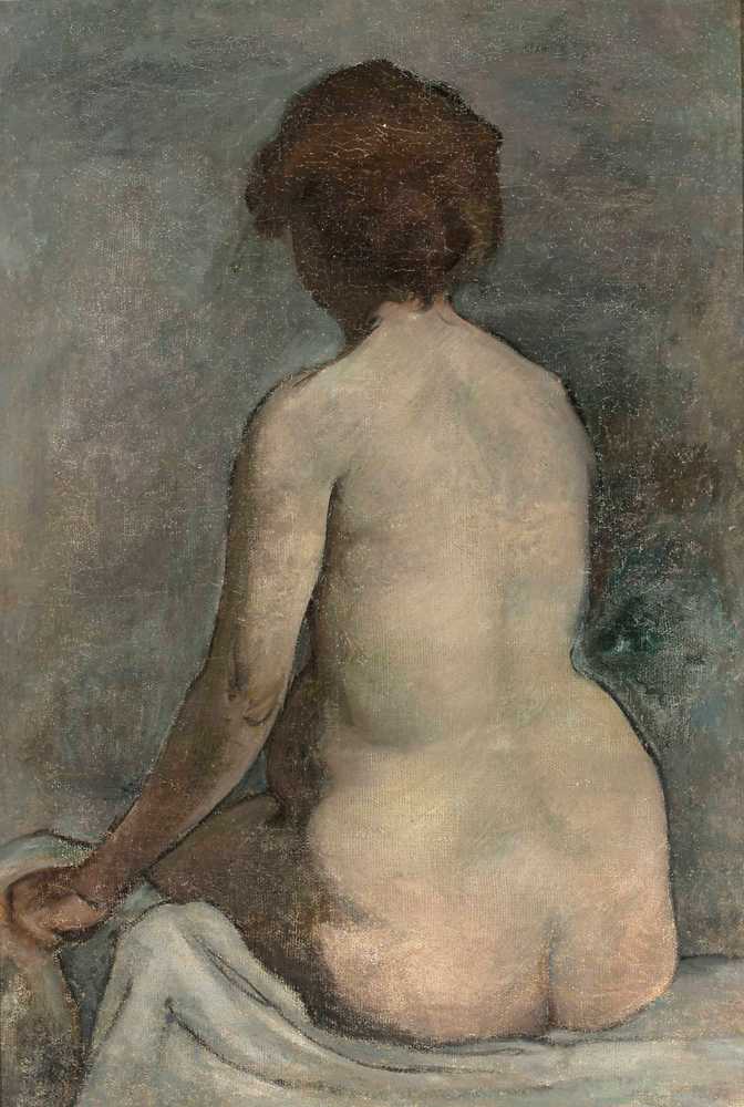 Female nude (circa 1891) - Władysław Ślewiński