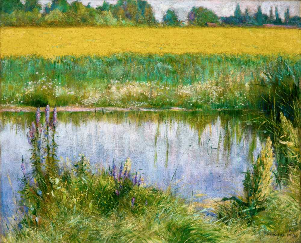 Field of Lupine (1891) - Władysław Ansgary Podkowiński