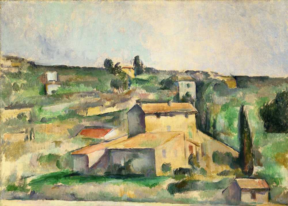 Fields at Bellevue - Paul Cezanne