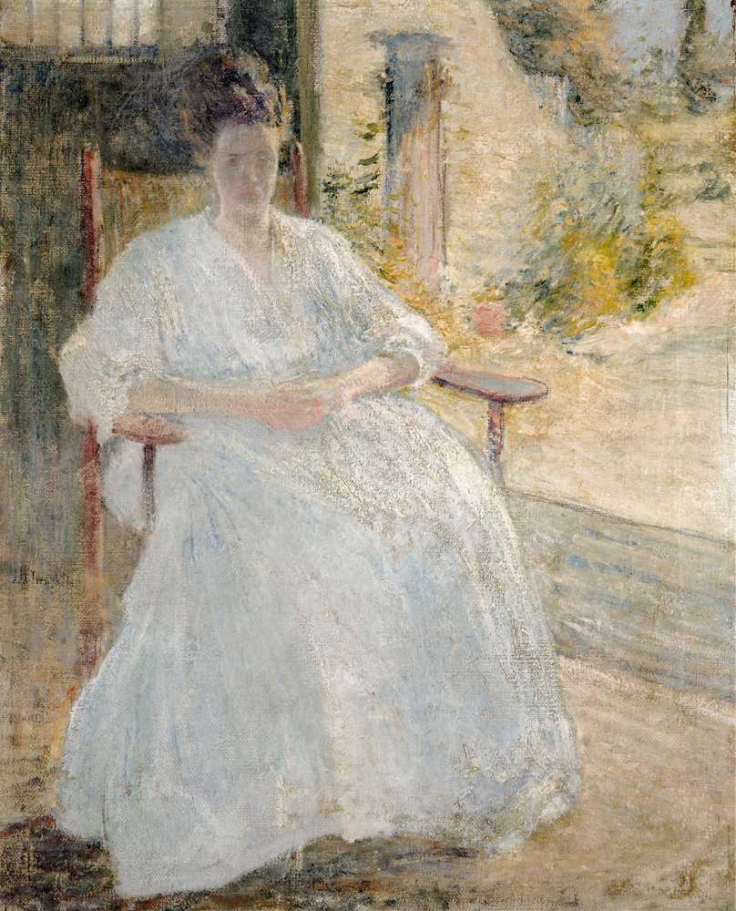 Figure in Sunlight (Artist’s Wife) (ca. 1890-1900) - John Henry Twachtman