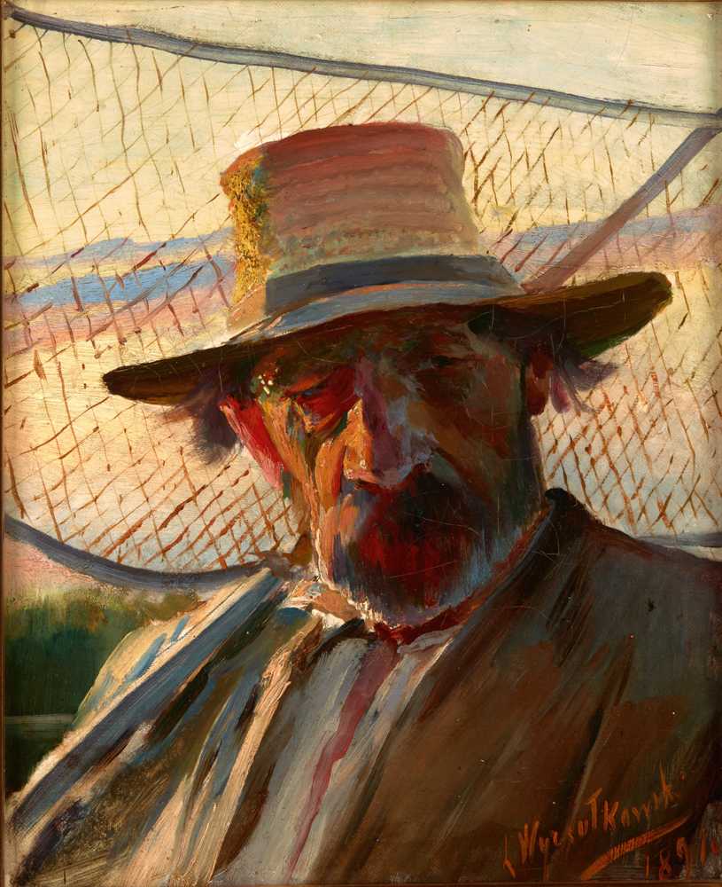 Fisherman with a Net (1891) - Leon Wyczółkowski